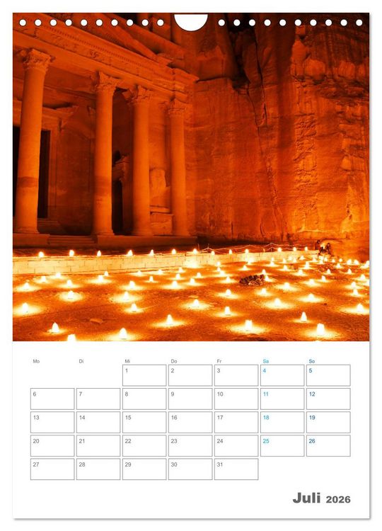 Produktbild: Jordanien ein Schatz im Orient (Wandkalender 2026 DIN A4 hoch), CALVENDO Monatskalender