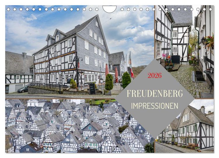 Produktbild: Freudenberg Impressionen (Wandkalender 2026 DIN A4 quer), CALVENDO Monatskalender