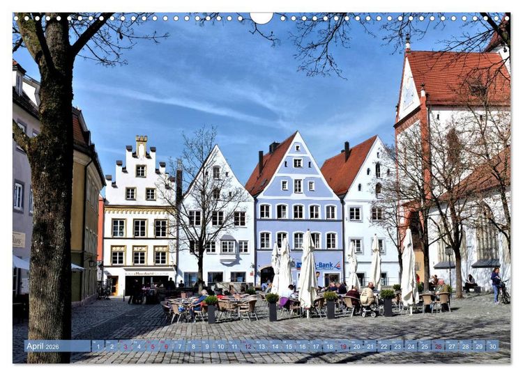 Produktbild: Landsberg am Lech - Die liebenswerte und romantische Stadt am Fluss (Wandkalender 2026 DIN A3 quer), CALVENDO Monatskalender