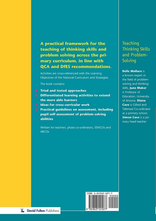 Produktbild: Thinking Skills and Problem-Solving - An Inclusive Approach
