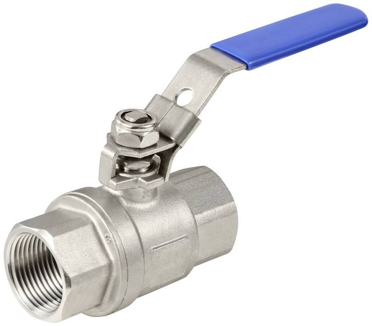 Produktbild: TRU COMPONENTS TC-2PC-DN25-316 TC-12770356 Standard-Kugelhahn Innengewinde: G1" 64 bar (max) 1 St.