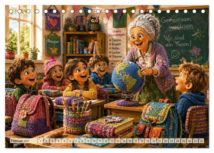 Produktbild: Die strickende Oma (Tischkalender 2027 DIN A5 quer), CALVENDO Monatskalender