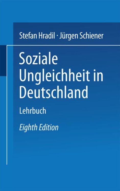 Produktbild: Soziale Ungleichheit in Deutschland