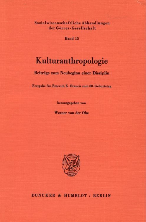 Produktbild: Kulturanthropologie.