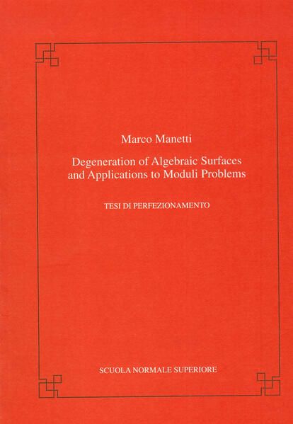 Produktbild: Degeneration of algebraic hypersurfaces and applications to moduli problems