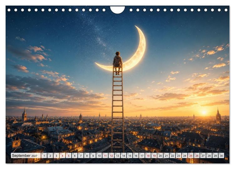 Produktbild: Fantastische Illusionen - Mystischer Kunstkalender (Wandkalender 2027 DIN A4 quer), CALVENDO Monatskalender
