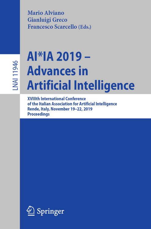 Produktbild: AI*IA 2019 &ndash; Advances in Artificial Intelligence