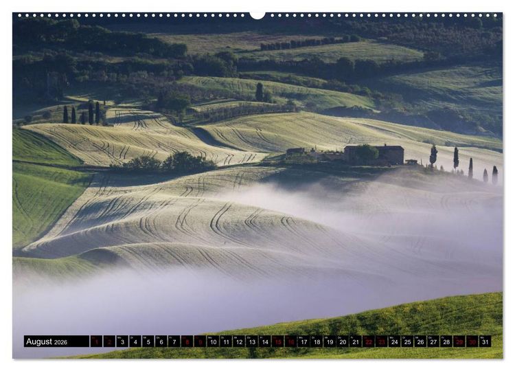 Produktbild: Toskana - Inseln im Nebel (Wandkalender 2026 DIN A2 quer), CALVENDO Monatskalender