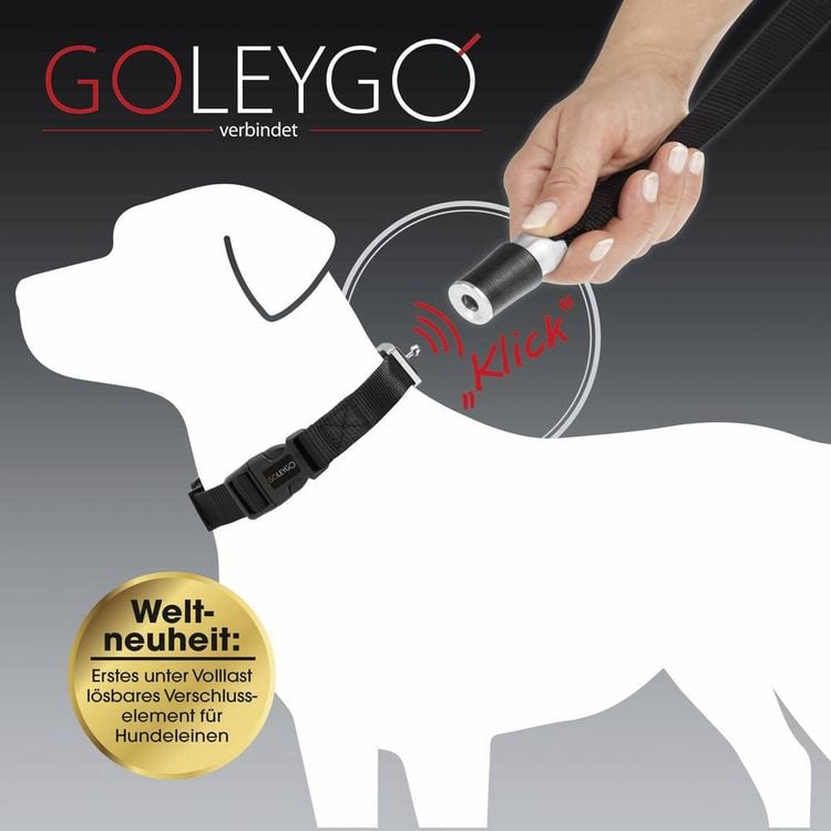 Produktbild: GoLeyGo Hundeleine & Halsband L schwarz