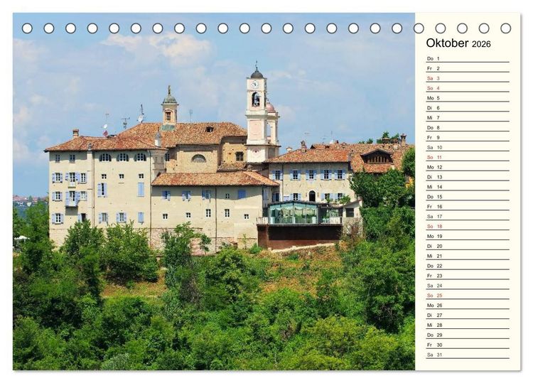 Produktbild: Die Langhe - Im Herzen des Piemonts (Tischkalender 2026 DIN A5 quer), CALVENDO Monatskalender