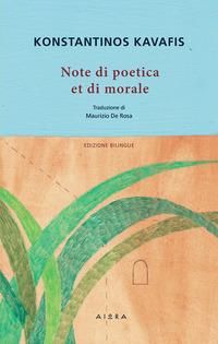 Produktbild: Note di poetica et di morale. Ediz. greca e italiana