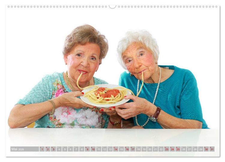 Produktbild: Sch&ouml;nheit im Alter - Auf den Geschmack gekommen (Wandkalender 2026 DIN A2 quer), CALVENDO Monatskalender