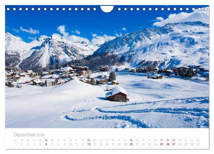 Produktbild: Graub&uuml;nden Engadin 2026 (Wandkalender 2026 DIN A4 quer), CALVENDO Monatskalender