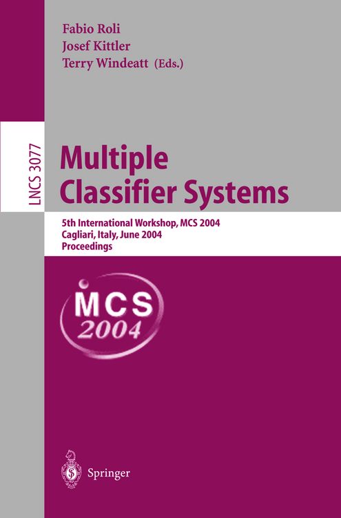 Produktbild: Multiple Classifier Systems