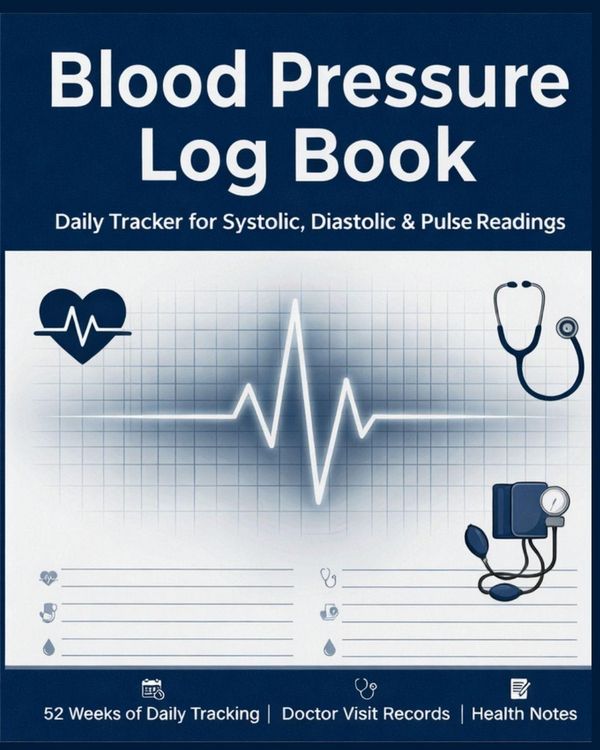Produktbild: Blood Pressure Log Book