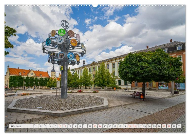 Produktbild: Riesa Impressionen (hochwertiger Premium Wandkalender 2026 DIN A2 quer), Kunstdruck in Hochglanz