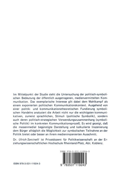 Produktbild: Symbolische Politik