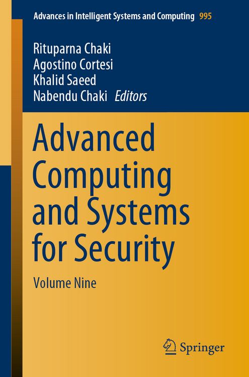 Produktbild: Advanced Computing and Systems for Security