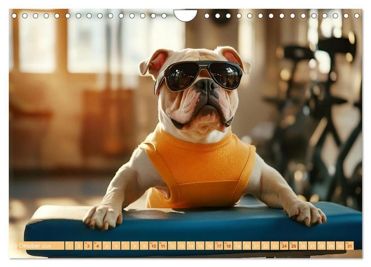 Produktbild: Lustige Sportarten f&uuml;r Hunde (Wandkalender 2026 DIN A4 quer), CALVENDO Monatskalender