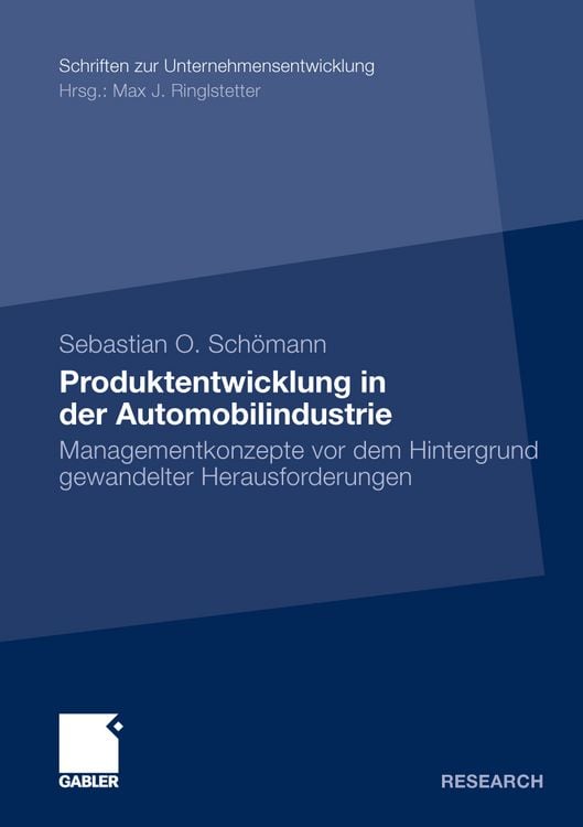 Produktbild: Produktentwicklung in der Automobilindustrie