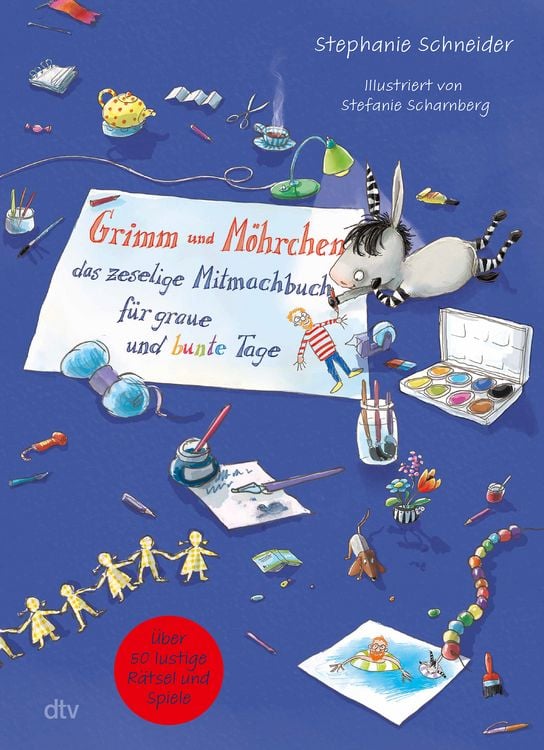 Produktbild: Grimm und M&ouml;hrchen &ndash; Das zeselige Mitmachbuch f&uuml;r graue und bunte Tage