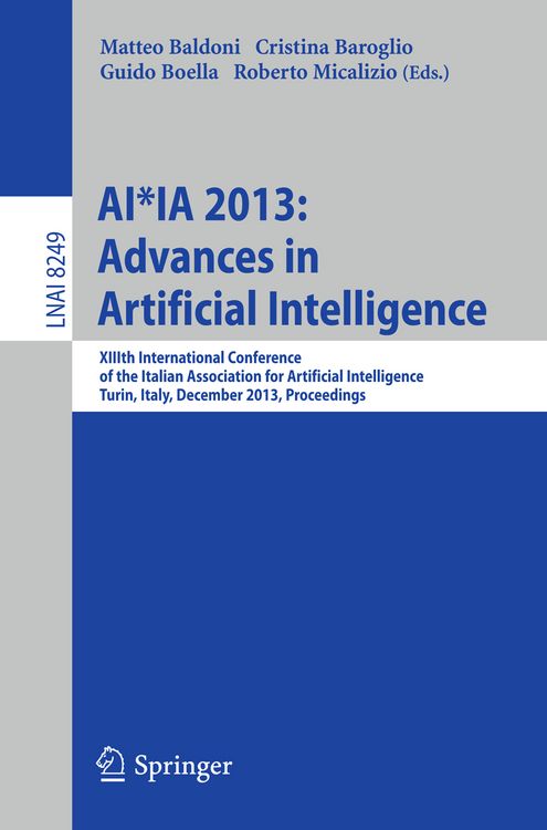 Produktbild: AI*IA 2013: Advances in Artificial Intelligence