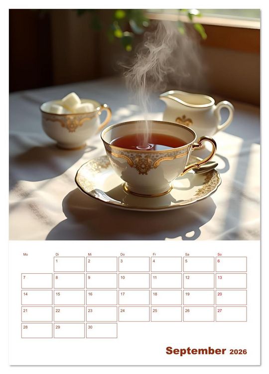 Produktbild: Tee-Reise - Entdeckungen aus aller Welt (hochwertiger Premium Wandkalender 2026 DIN A2 hoch), Kunstdruck in Hochglanz