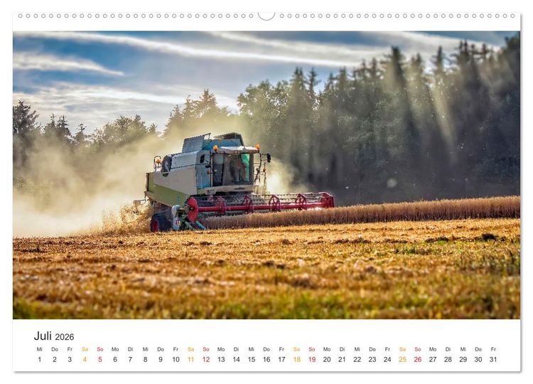 Produktbild: M&auml;hdrescher - tolle Momente (Wandkalender 2026 DIN A2 quer), CALVENDO Monatskalender