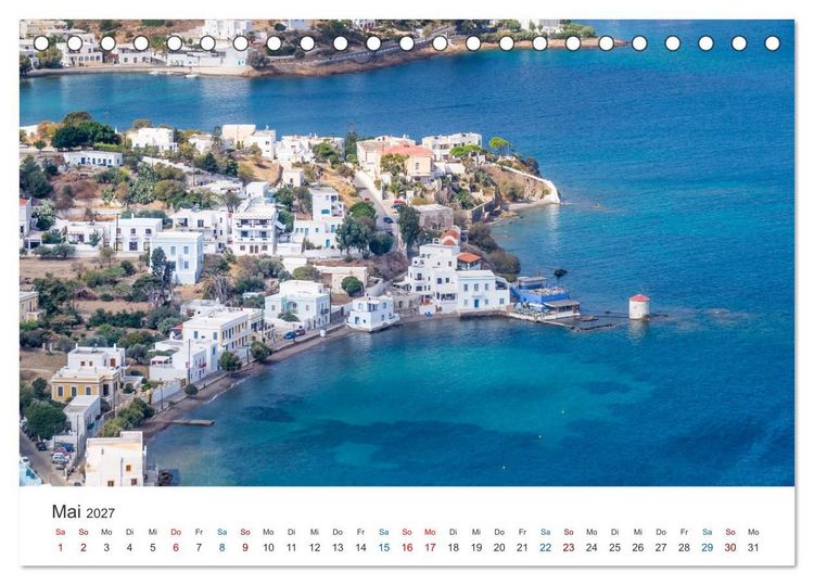 Produktbild: Leros - die Insel der G&ouml;ttin Artemis (Tischkalender 2027 DIN A5 quer), CALVENDO Monatskalender