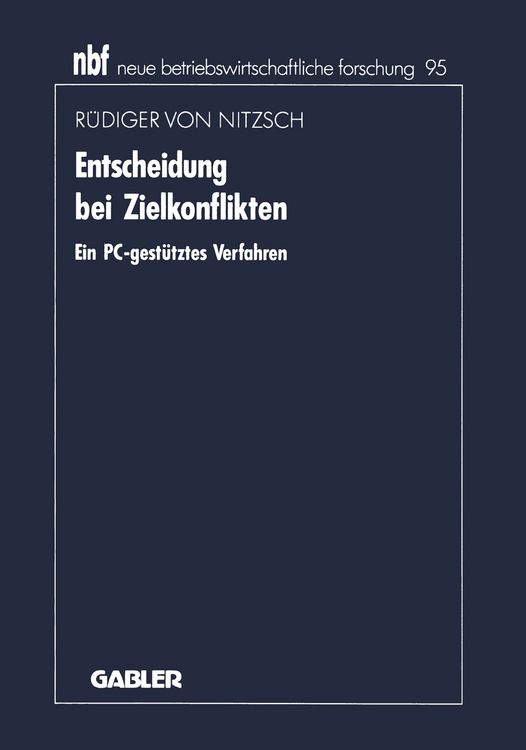 Produktbild: Entscheidung bei Zielkonflikten
