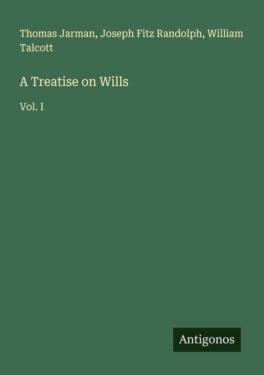 Produktbild: A Treatise on Wills
