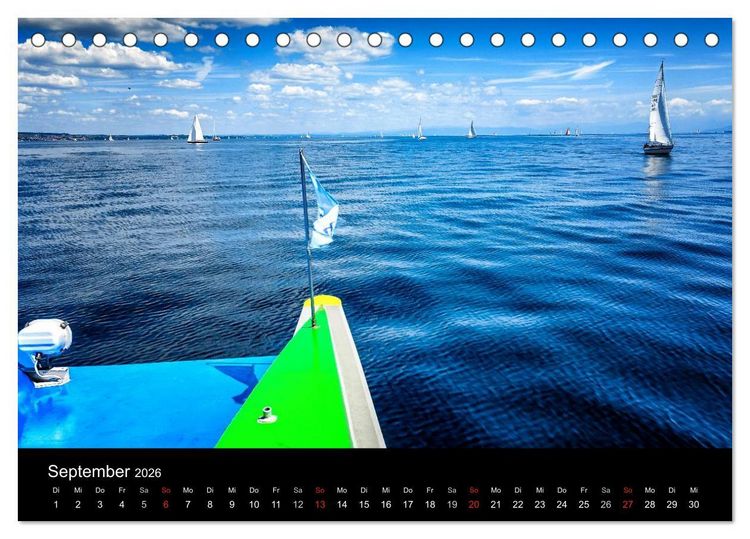 Produktbild: Bodensee-Schiffe und Boote (Tischkalender 2026 DIN A5 quer), CALVENDO Monatskalender