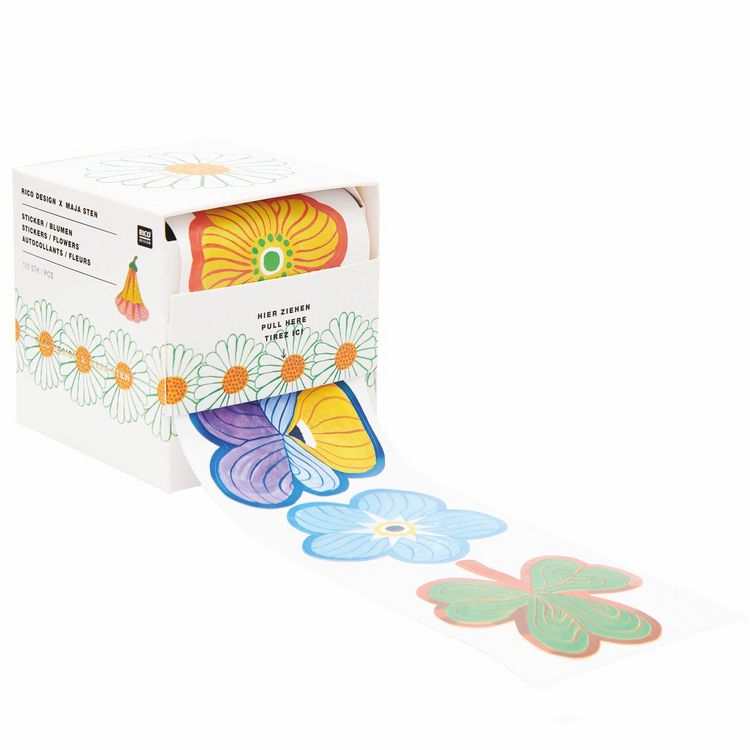 Produktbild: Sticker Midsommar Magic, Blumen MIX, 100 Stk