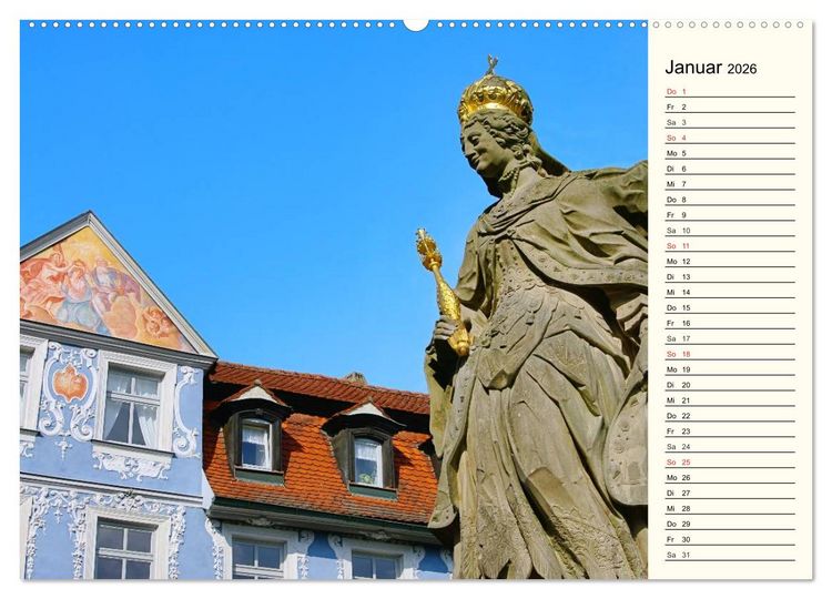Produktbild: Bamberg und Fr&auml;nkische Schweiz (Wandkalender 2026 DIN A2 quer), CALVENDO Monatskalender