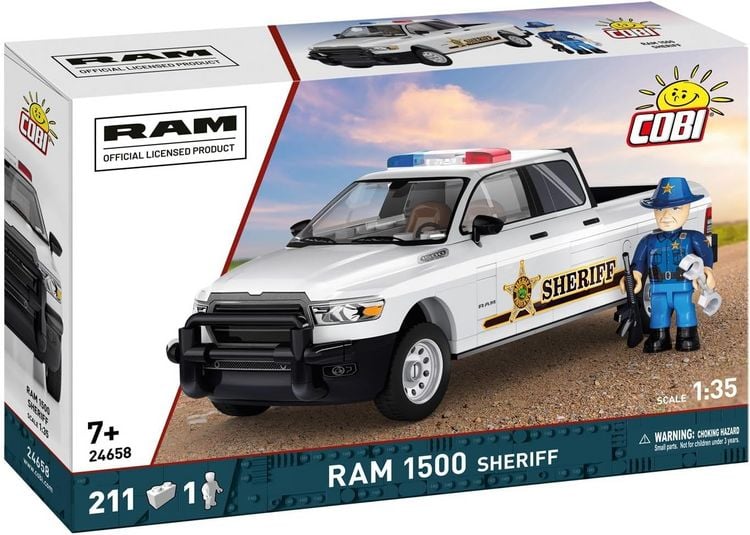 Produktbild: COBI 24658 - RAM 1500 Sheriff, Bausatz 1:35, 211/1 Klemmbausteine