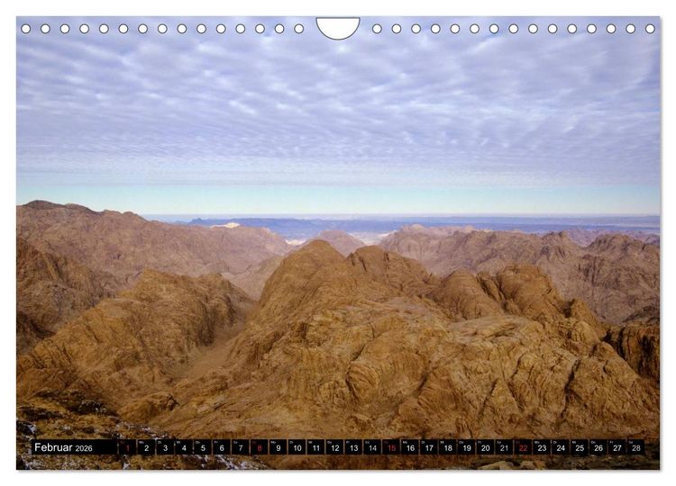Produktbild: Sinai - Landschaft aus Fels und Sand (Wandkalender 2026 DIN A4 quer), CALVENDO Monatskalender