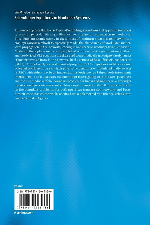 Produktbild: Schr&ouml;dinger Equations in Nonlinear Systems