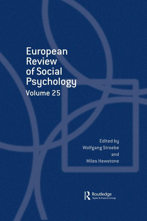 Produktbild: European Review of Social Psychology: Volume 25