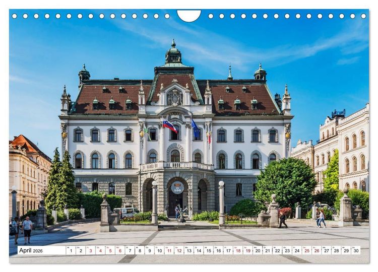 Produktbild: Ein Wochenende in Ljubljana (Wandkalender 2026 DIN A4 quer), CALVENDO Monatskalender