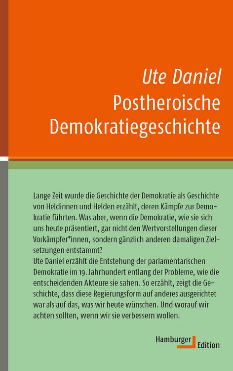 Produktbild: Postheroische Demokratiegeschichte
