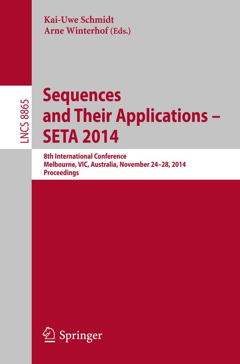 Produktbild: Sequences and Their Applications - SETA 2014
