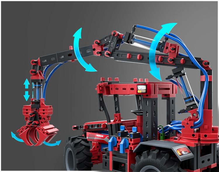 Produktbild: Fischertechnik 559876 - PROFI Strong Pneumatics, 6 Modelle, Konstruktionsbaukasten
