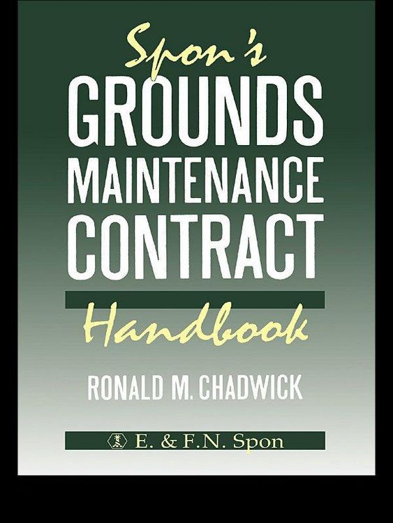Produktbild: Spon's Grounds Maintenance Contract Handbook