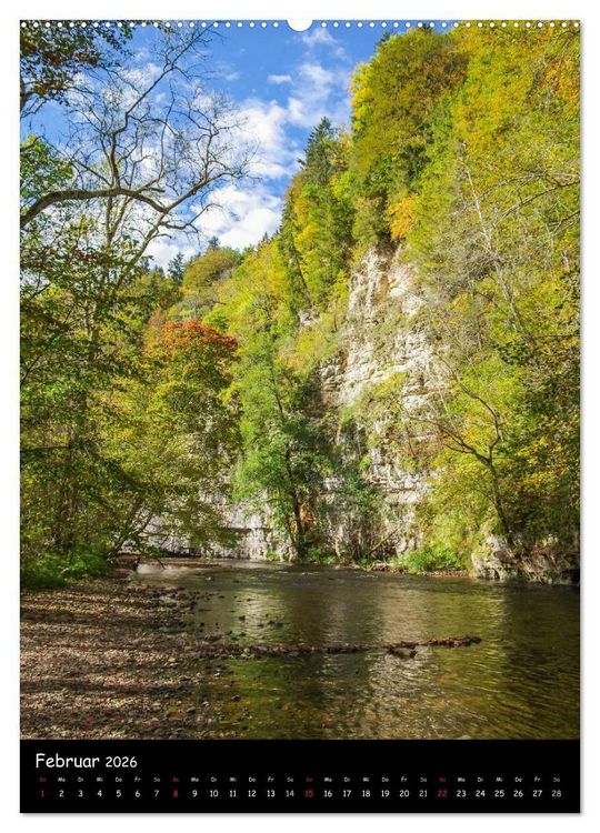 Produktbild: Urlandschaft Wutachschlucht (hochwertiger Premium Wandkalender 2026 DIN A2 hoch), Kunstdruck in Hochglanz