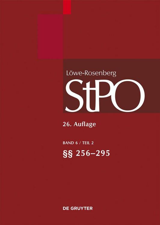 Produktbild: &sect;&sect; 256-295