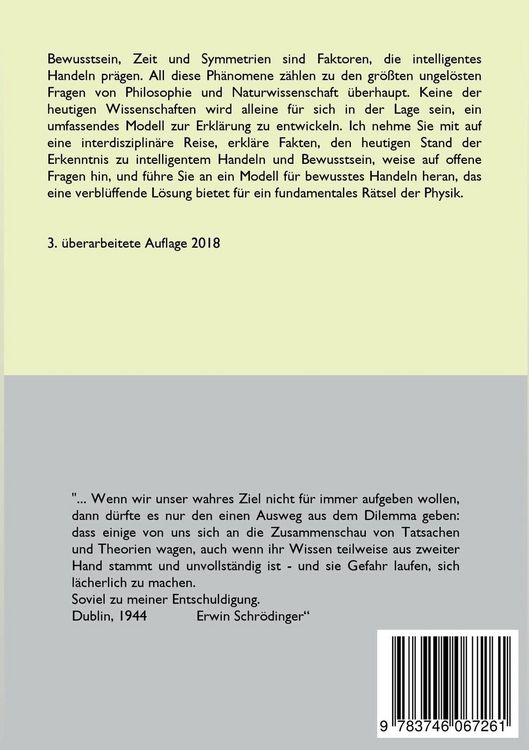 Produktbild: Bewusstsein, Zeit und Symmetrien