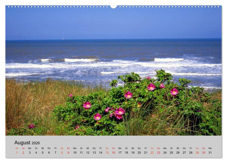 Produktbild: Schleswig-Holstein, Urlaubsland zwischen Nord- und Ostsee (Wandkalender 2026 DIN A2 quer), CALVENDO Monatskalender