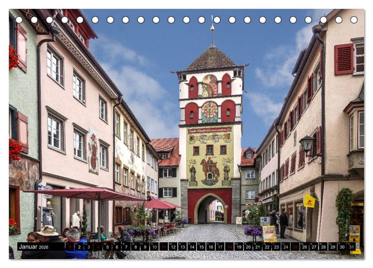 Produktbild: Das Allg&auml;u - Seine malerischen Altst&auml;dte (Tischkalender 2026 DIN A5 quer), CALVENDO Monatskalender