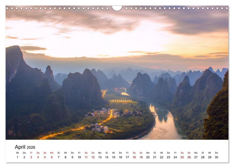 Produktbild: Traumhaftes China (Wandkalender 2026 DIN A3 quer), CALVENDO Monatskalender