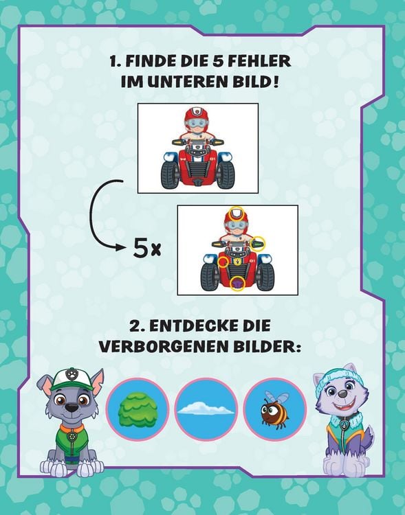 Produktbild: PAW Patrol Wasserzauber I Finde den Fehler. Einfach mit Wasser malen